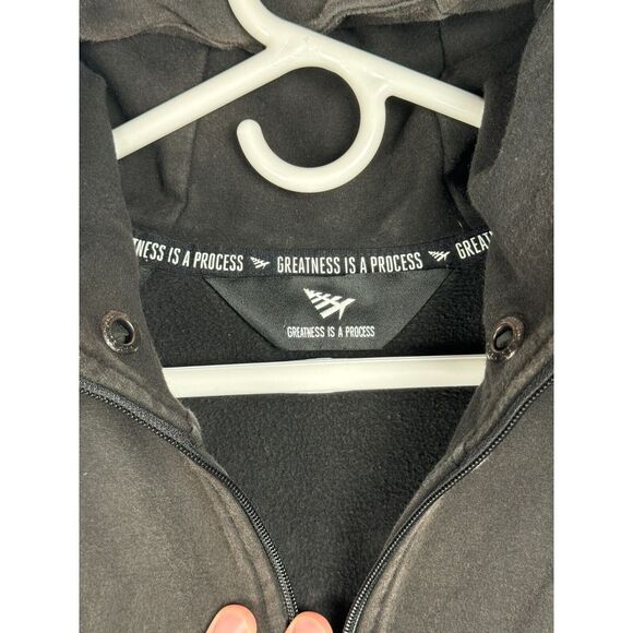 Paper Planes Hoodie Mens M Full Zip Jacket Greatness Is A Process Faded - Picture 5 of 9